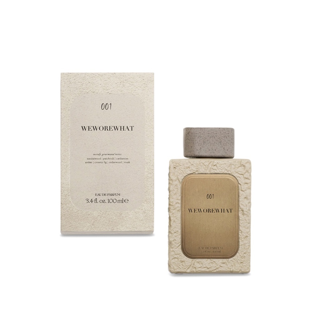 WeWoreWhat 001 Fragrance with Cream and Gold Accents